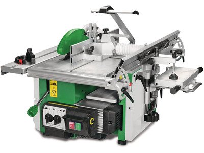 Combiné à bois universelle 5 opérations - Sciage, fraisage, rabotage, dégauchissage/rabotage et perçage de trous longs Holzstar