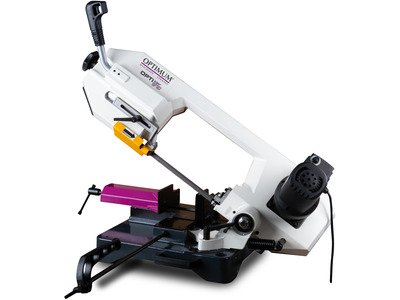 Scie à ruban portable à métaux 0-60° capacité de coupe ronde 150 mm 1,5 kW 230 V vitesses variables 30-80 m/min Optisaw