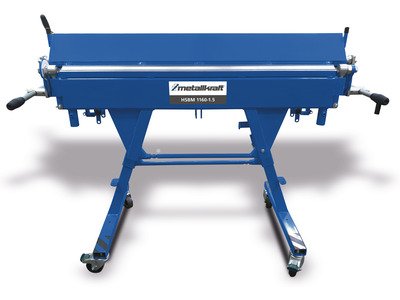 Plieuse de tôle manuelle pour les couvreurs - Largeur de travail 1150 mm avec épaisseurs jusque 1,5 mm Metallkraft