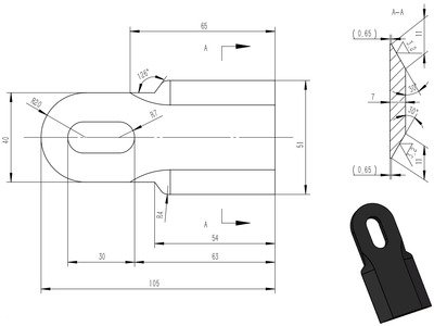 Lame droite 0° pour broyeurs à fléaux type KPVH Torros