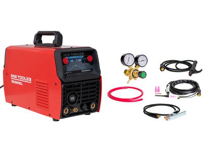 Poste à souder TIG AC/DC 200 A Inverter – Aluminium & Acier – TIG Pulse et MMA - Grand écran MW Tools