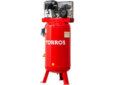 Compresseur vertical 150 L à entrainement par courroie - 10 Bars - 2,2 kW / 3 CV - 230 V - 400 l/min - lubrifié à l'huile Torros