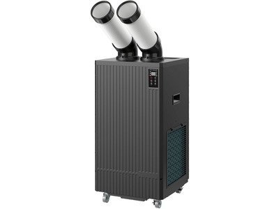 Climatiseur pro mobile 3,5 kW 12000 BTU 680m³/h - Spotcooler professionnel pour climatisation localisée - avec thermostat intégré - 2 sorties MW Tools