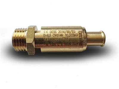 Soupape de sécurité en laiton – certifiée CE – 10 à 15 bar Aircraft