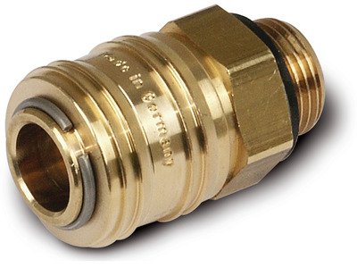 Coupleur rapide en laiton avec filetage mâle 1/4" – profil EURO - utilisation à une main – minimum 10 pièces Aircraft