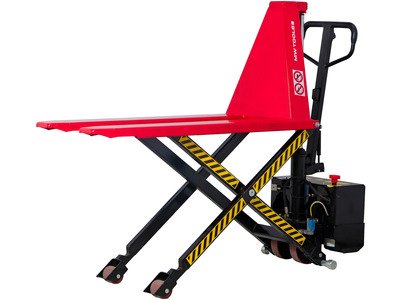 Transpalette électrique grande levée à ciseaux 1,5 T hauteur 800 mm avec batterie 80Ah MW Tools