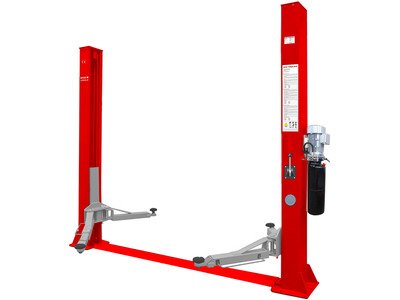 Pont élévateur hydraulique à 2 colonnes 4 t 230 V avec déverrouillage manuel MW Tools
