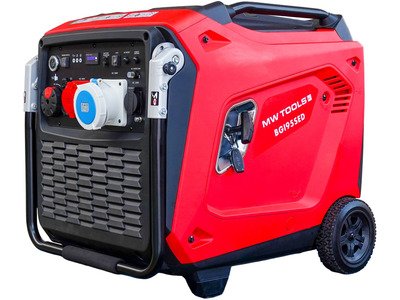 Groupe électrogène inverter ATS essence - 9,5 kW triphasé 3x400 V et 230 V - Démarrage électrique MW Tools