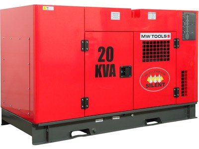 Groupe électrogène diesel 22 kVA 3x400V – 230V – Refroidi par eau - Avec régulateur AVR - Connecteur pour ATS MW Tools