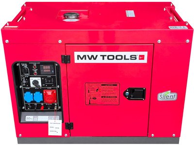 Groupe électrogène insonorisé diesel 6 kW 230V + 7,5kW 400V MW Tools