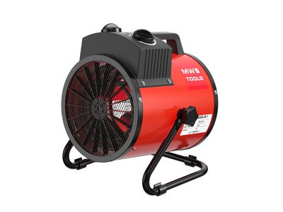 Chauffage électrique soufflant 3 kW - 230 V - Thermostat et inclinaison réglable - Portable - IP24 MW Tools