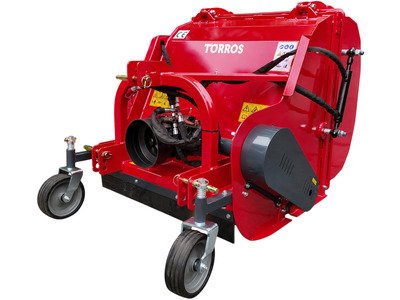 Broyeur à fléaux 85 cm avec bac de ramassage 430 L - Vidage hydraulique - Pour tracteur 20 à 35 CV - Cardan inclus - Attelage 3 points Torros