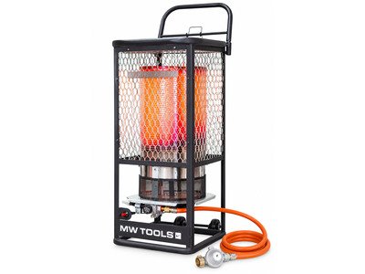 Chauffage au gaz radiant infrarouge rayonnant 360° 36kW mobile MW Tools