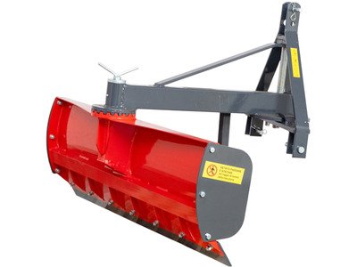 Lame niveleuse 120 cm pour micro-tracteurs - Rotation 360° - Attelage trois points Torros
