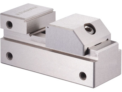 Mini étau d'outilleur en acier inoxydable avec une largeur de mors 25 mm ouverture 19 mm hauteur de mors 10 mm Vertex