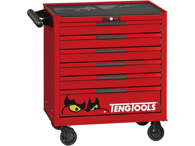 Servante d'atelier rouge professionnelle 6 tiroirs Teng Tools
