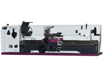 Tour à métaux d'établi hauteur des pointes 155 mm entre-pointes 1000 mm alésage 38 mm 1,1 kW 400 V 9 vitesses Optiturn