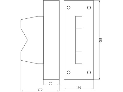 Bloc en V presses d'atelier 100 t 350 x 130 x 170mm MW Tools