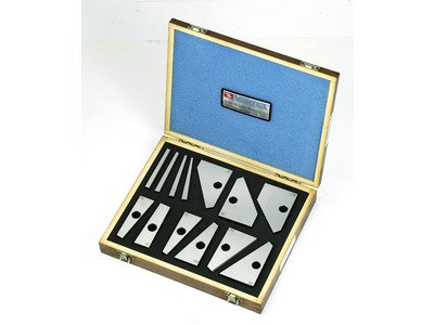 Jeu de cales angulaires de précision réglables - 13 pièces plaques supérieures et de base - HRC55-58 Vertex