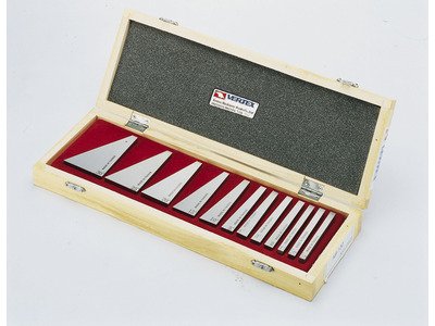 Jeu de cales angulaires de précision 1/4° à 30° - 12 pièces - 75 x 6 mm Vertex