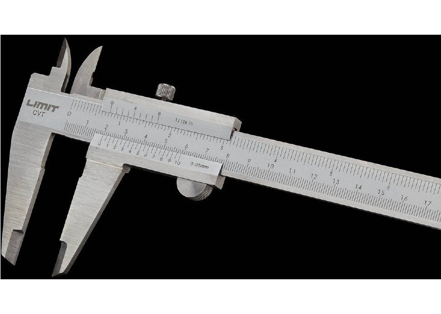 Pied à coulisse en acier inoxydable 300x60 mm 1/20 métrique 1/128 pouces vis de blocage commande à molette  Limit - 2