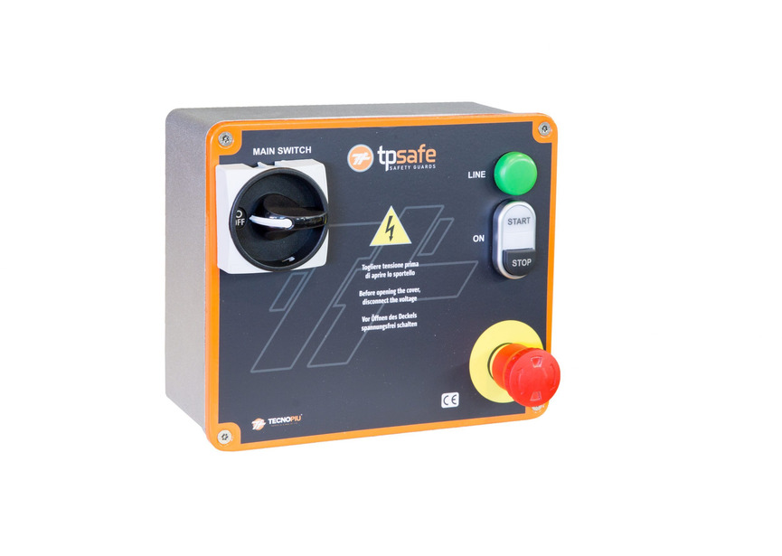 Ponceuse à bande pour métaux 75x2000 mm 29 m/s 3 kW 400V avec frein moteur électronique et arrêt d'urgence Torros - 2