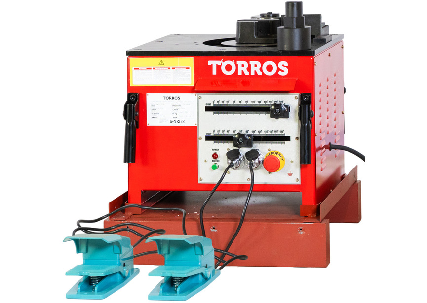 Plieuse fer à beton électrique pour cintrage barres d'armature de 6 à 32 mm angles de 0° à 180° 2,8/3 kW 230V Torros - 2