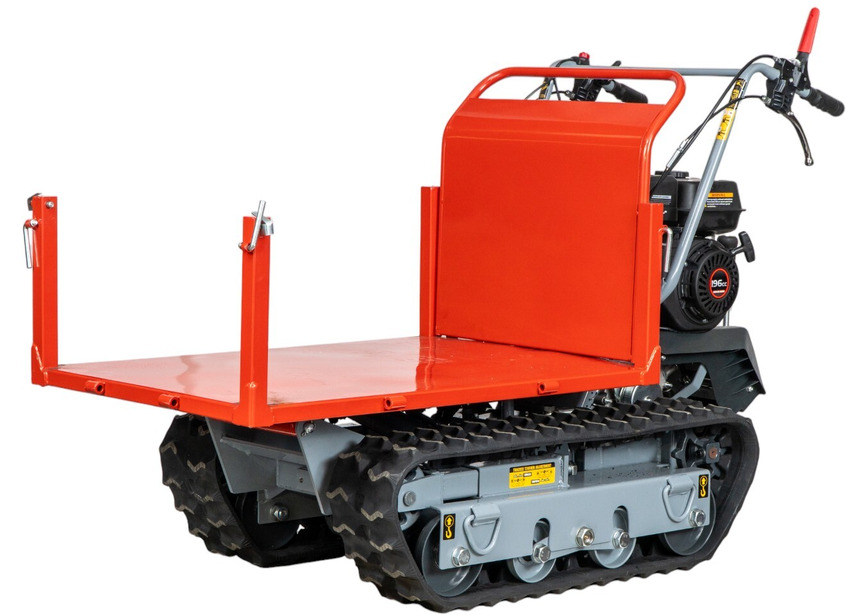 Mini dumper à chenilles 600 kg avec benne basculante plate 6,5 CV 3 vitesses avant +1 vitesse arrière Torros - 4