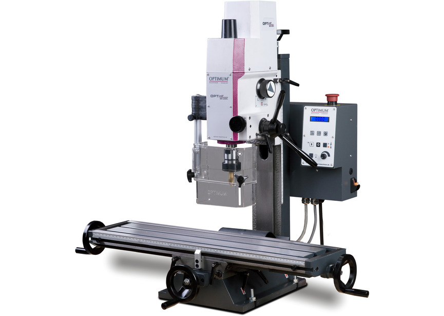 Perceuse-fraiseuse X 480 Y 175 mm Z 280 mm CM2/M10 0,75 kW 230V vitesses variables table longue Optimill