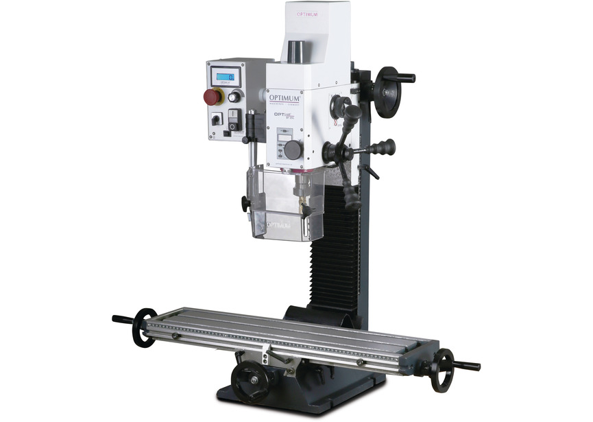 Perceuse-fraiseuse X 480 Y 175 mm Z 280 mm CM2/M10 0,85 kW 230 V vitesses variables table longue Optimill