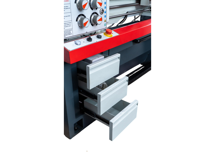 Tour à métaux hauteur des pointes 180 mm entre-pointes 1000 mm alésage 51 mm 2,2 kW 400V affichage digital Torros - 5