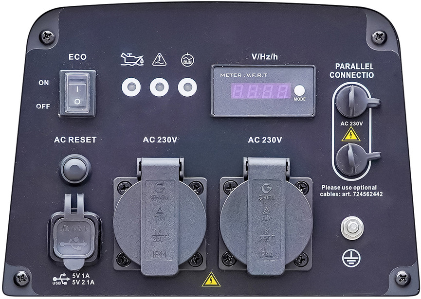 Générateur portable inverter à essence silencieux 3,8 kW 230 V MW Tools - 3