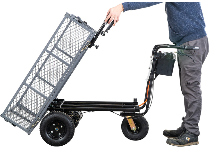 Brouette électrique 3 roues 300kg benne basculante - batterie 40V / 6Ah Torros - 2