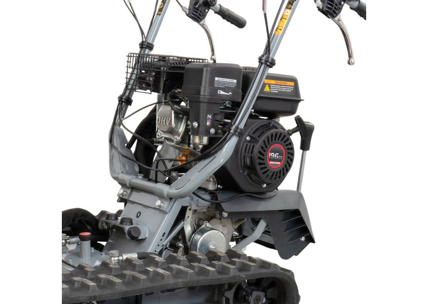 Brouette motorisée essence à chenilles surélevées et monte-escaliers benne basculante hydraulique 600KG 6,5CH 3+1R vitesses  Torros - 6