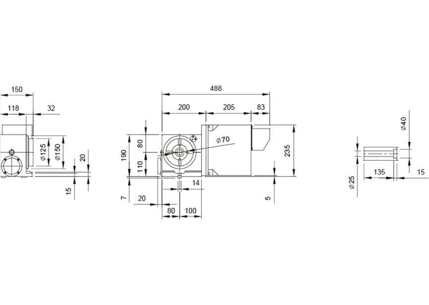 Quatrième axe ensemble complet table d'indexation dia. 120 mm mandrin à 3 mors dia. 100 mm Optimill premium - 3