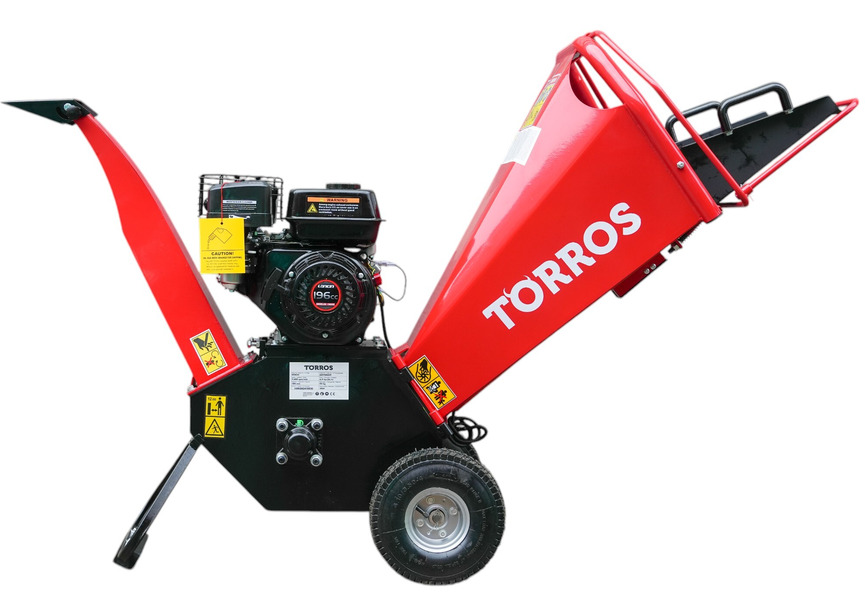 Broyeur de branches pro thermique essence 6,5 CV 196 cc 100 mm démarrage manuel Torros - 2