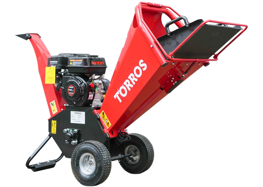 Broyeur de branches pro thermique essence 6,5 CV 196 cc 100 mm démarrage manuel Torros - 8