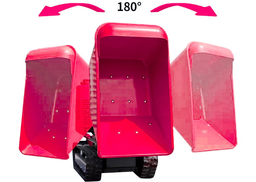 Minidumper à chenilles hydrostatique 1200 kg 13,5 ch avec benne rotative 180° et démarrage électrique Torros - 4