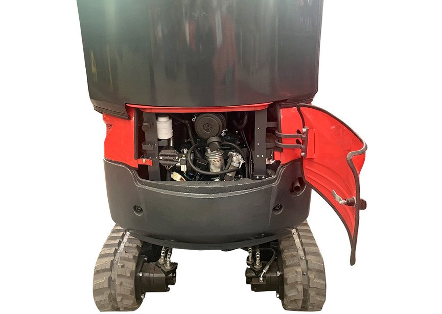 Mini-pelle 1,8 tonnes avec cabine moteur Kubota 10,2 kW 3 cylindres avec bras pivotant et train de chenilles extensible MW Tools - 8