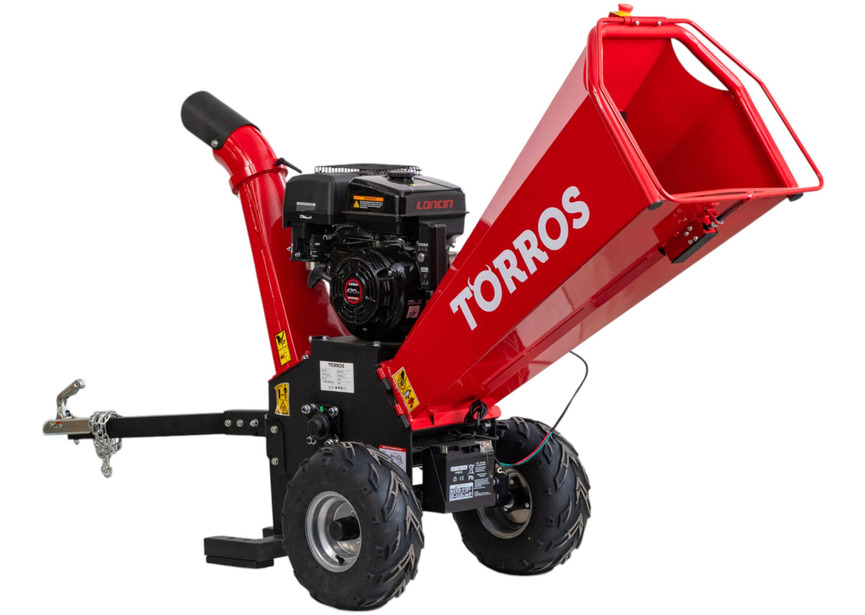 Broyeur de branches pro tractable thermique essence 15 CV 420 cc 120 mm démarrage électrique Torros - 10