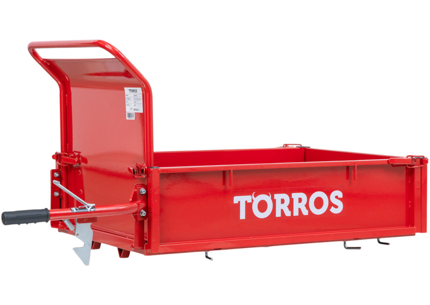 Broyeur de branches sur chenilles ø120mm 15CH 420cc essence démarrage électrique + brouette à moteur à chenilles plateau 300kg 6,5CH Torros - 10