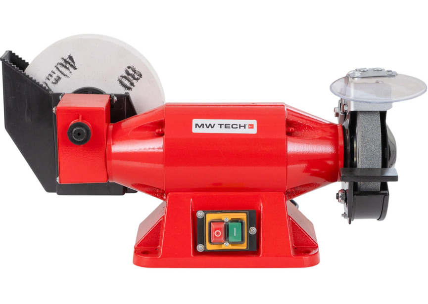 Touret à meuler à eau et à sec meule ø 150 mm 2950 rpm meule blanche ø 200 mm 134 rpm 540 W 230V MW-Tech