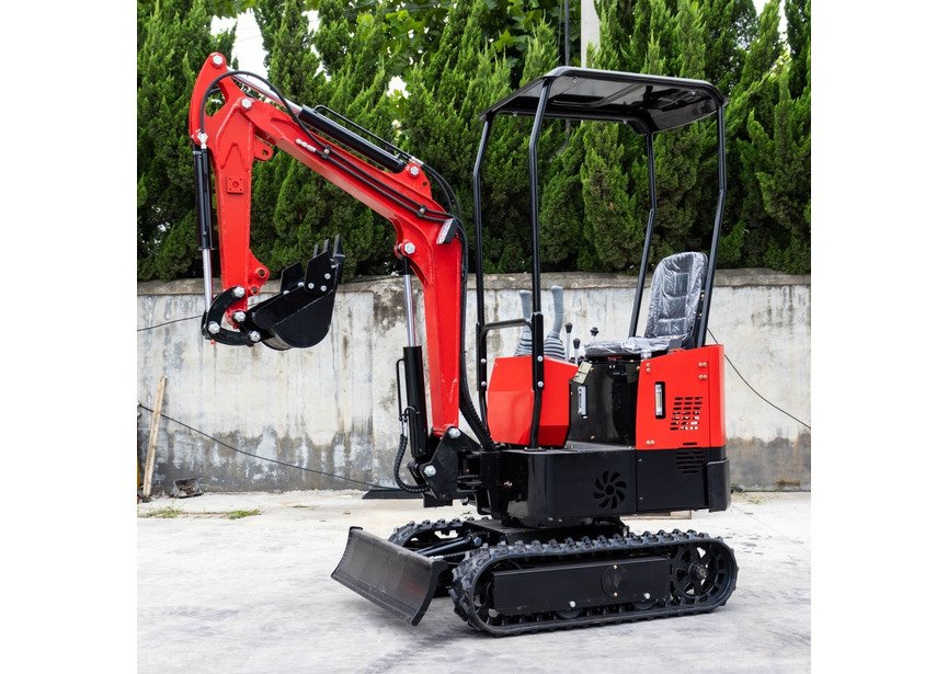Mini-pelle 1 tonne moteur Koop 7 kW 1 cylindre avec bras pivotant et train de chenilles extensible MW Tools - 6