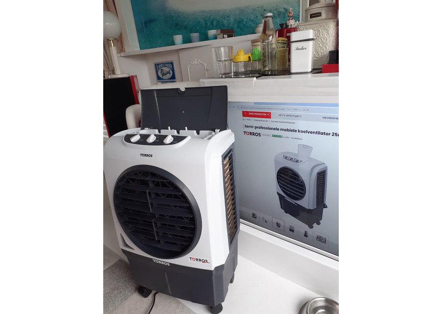 Rafraîchisseur d'air évaporatif semi-professionnel mobile 25m² 2000m³/h Torros - 7