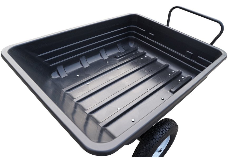 Remorque simple essieu 225 kg benne en plastique PE basculante 1016 x 838 x 270 mm Torros - 8