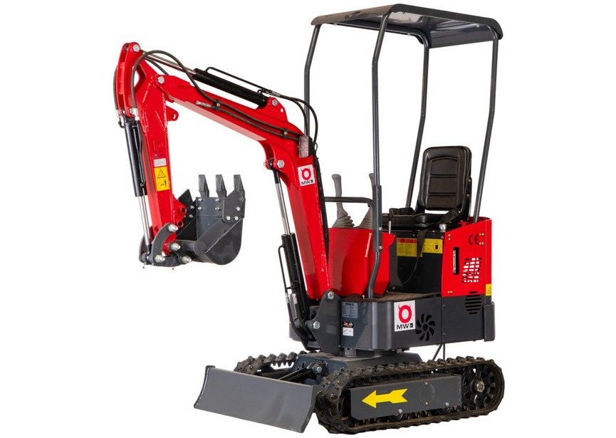 Mini-pelle 1 tonne moteur Koop 7 kW 1 cylindre MW Tools