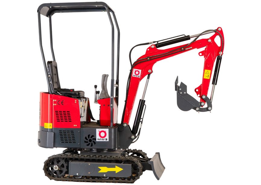 Mini-pelle 1 tonne moteur Koop 7 kW 1 cylindre MW Tools - 8