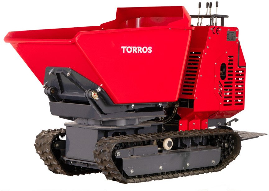 Minidumper à chenilles hydrostatique 1200 kg 13,5 ch avec benne rotative 180° et démarrage électrique Torros - 2