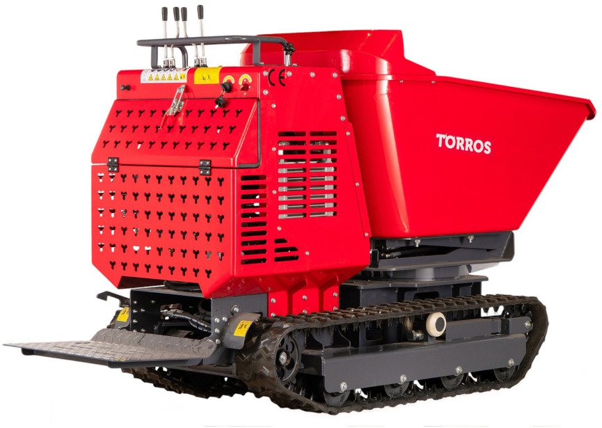 Minidumper à chenilles hydrostatique 1200 kg 13,5 ch avec benne rotative 180° et démarrage électrique Torros - 9
