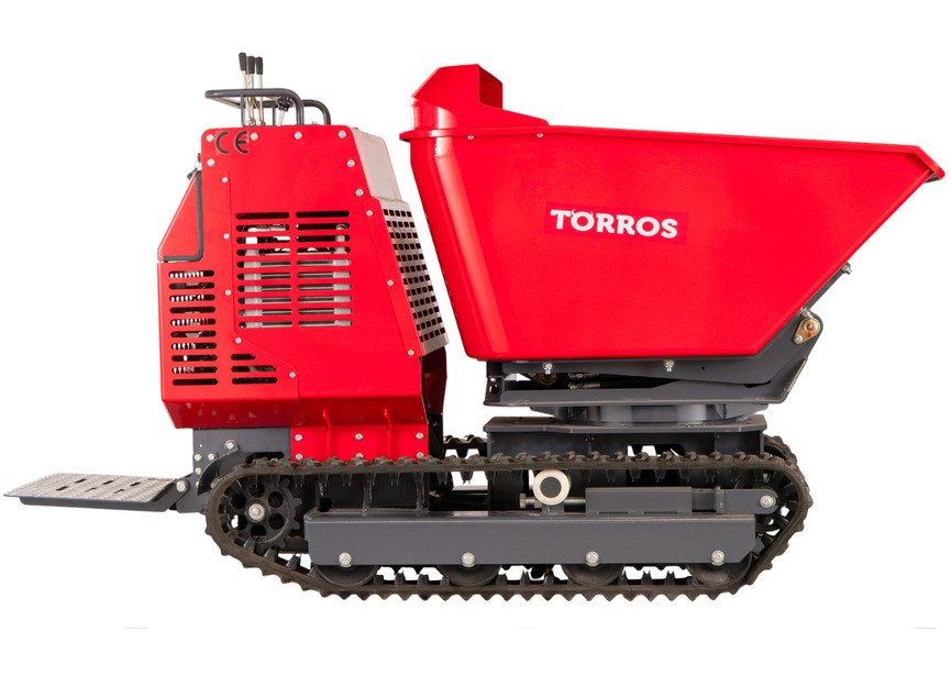 Minidumper à chenilles hydrostatique 1200 kg 13,5 ch avec benne rotative 180° et démarrage électrique Torros - 10